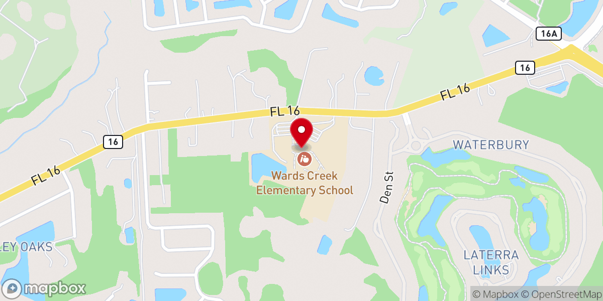 Map showing location of Living Hope Community Church- St. John's County, FL