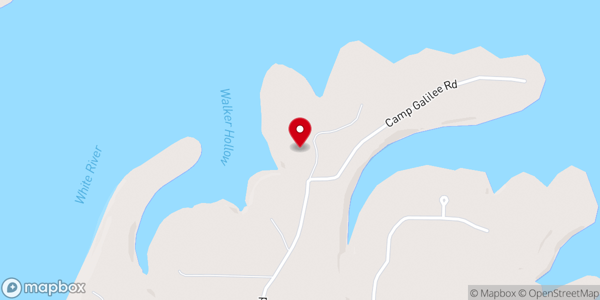 Map showing location of Camp Galilee