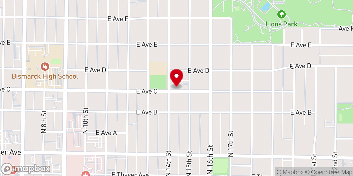 Map showing location of Faith Lutheran Church ELCA