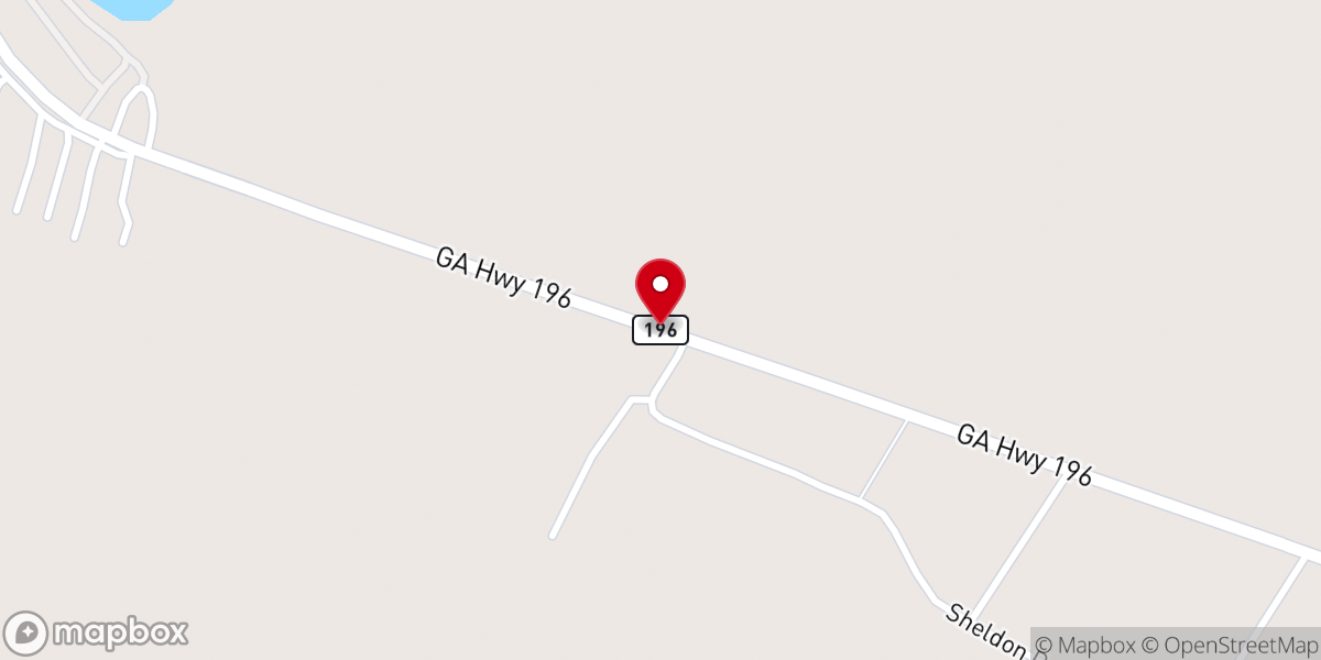 Map showing location of First Haitian Christian Church of Glennville