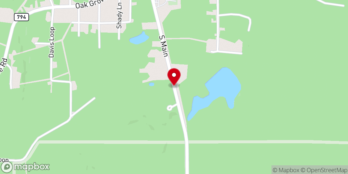 Map showing location of Gibsland Police Department