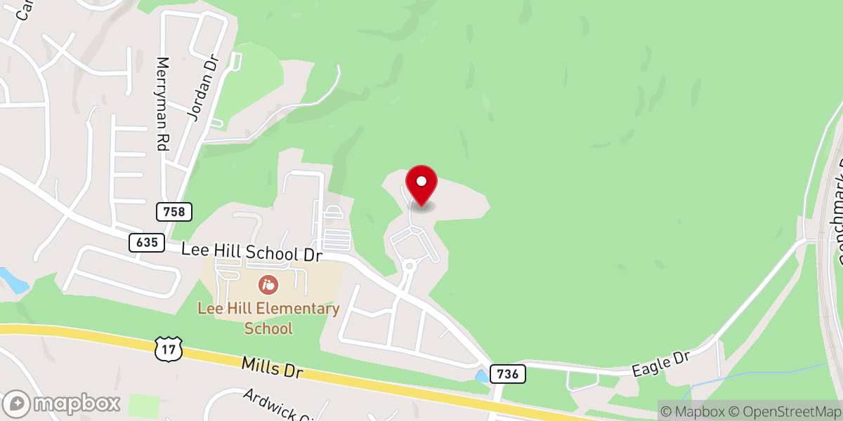 Map showing location of St. Jude Catholic Church