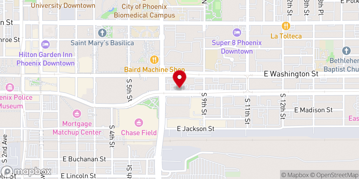 Map showing location of Historic Tanner Chapel AME Church