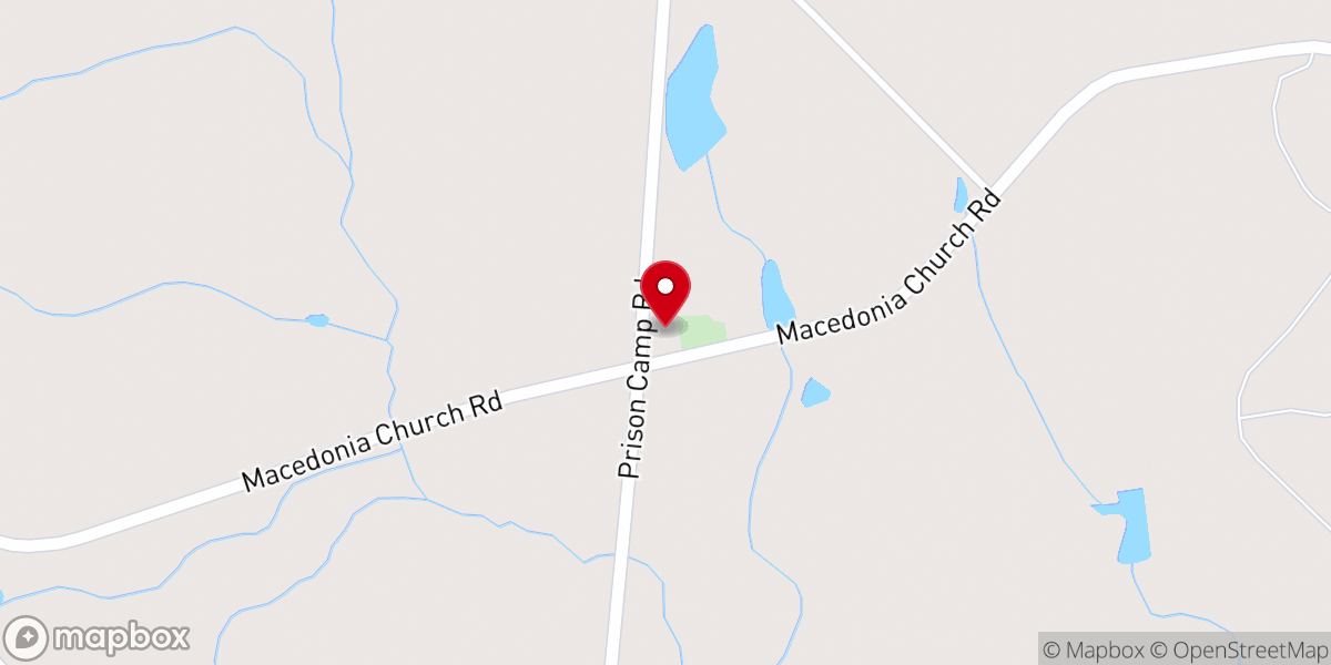 Map showing location of Macedonia Baptist Church