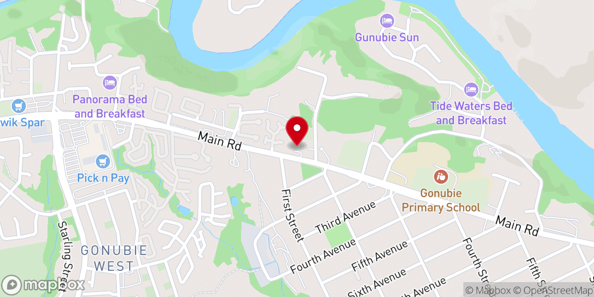 Map showing location of St Bernard's Catholic Church