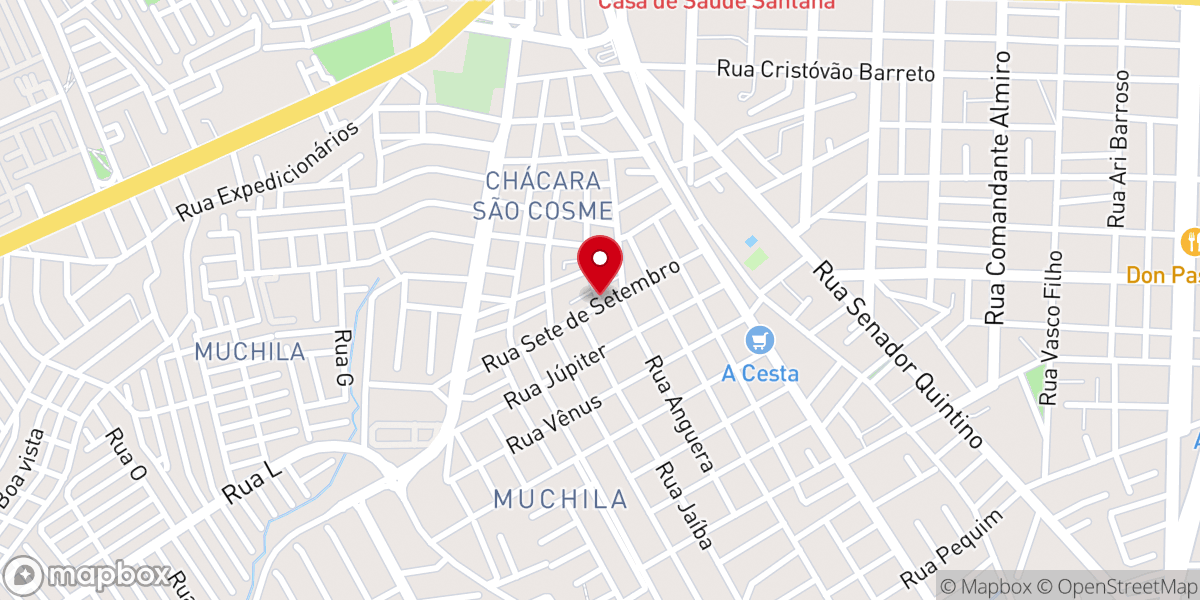 Map showing location of Igreja Católica Apostólica Independente de Tradição Salomoniana de Feira de Santana-BA Capela de Santa Luzia