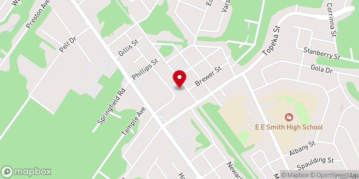 Map showing location of Smith Temple Church of God In Christ