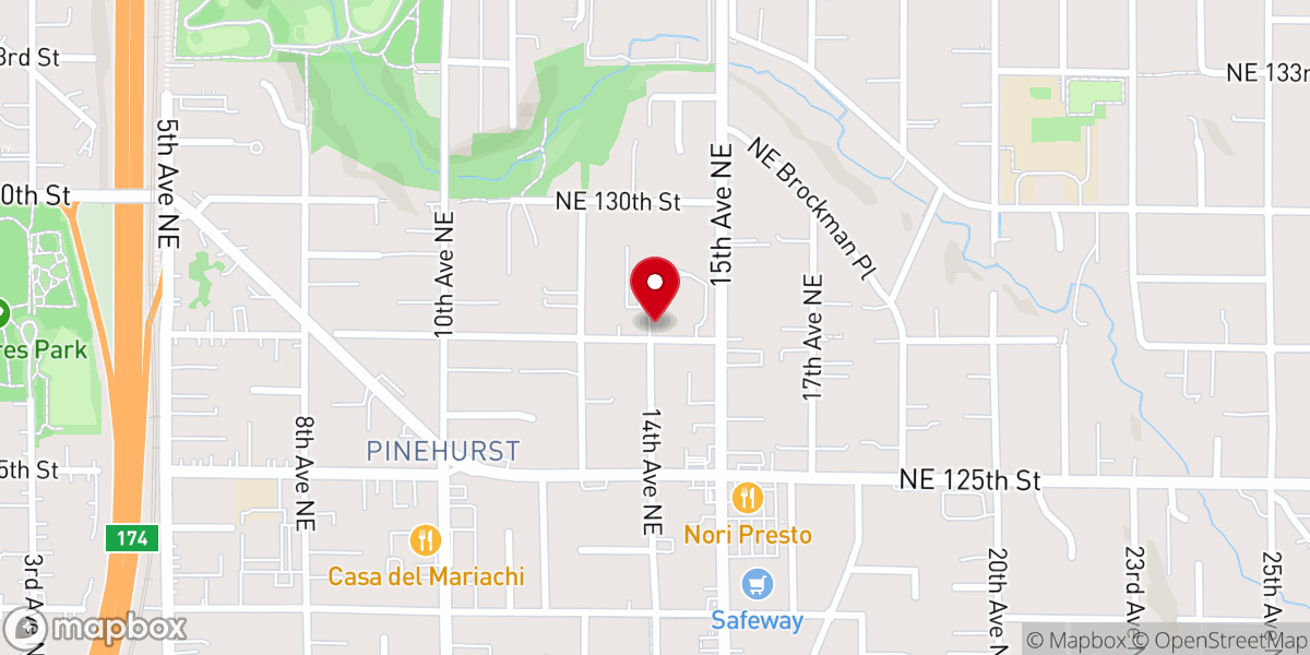 Map showing location of St. Matthew Catholic Church