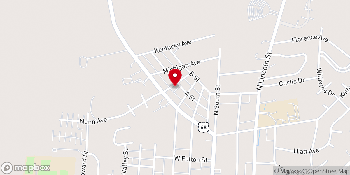 Map showing location of First Church of God
