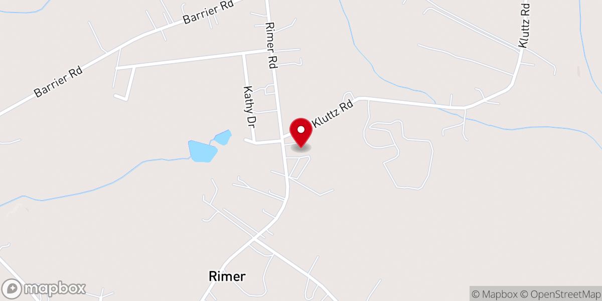 Map showing location of Cross of Christ Lutheran Church