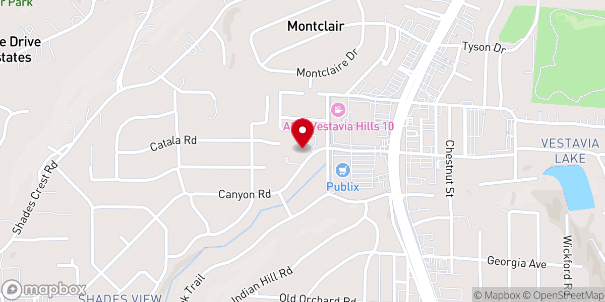 Map showing location of Episcopal Church of the Ascension