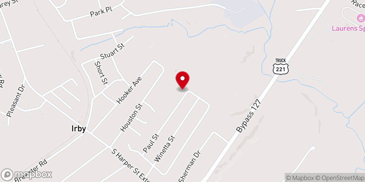 Map showing location of Mt Calvary Apostolic Church