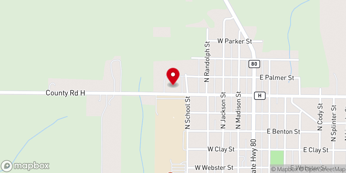 Map showing location of St Rose Catholic Church