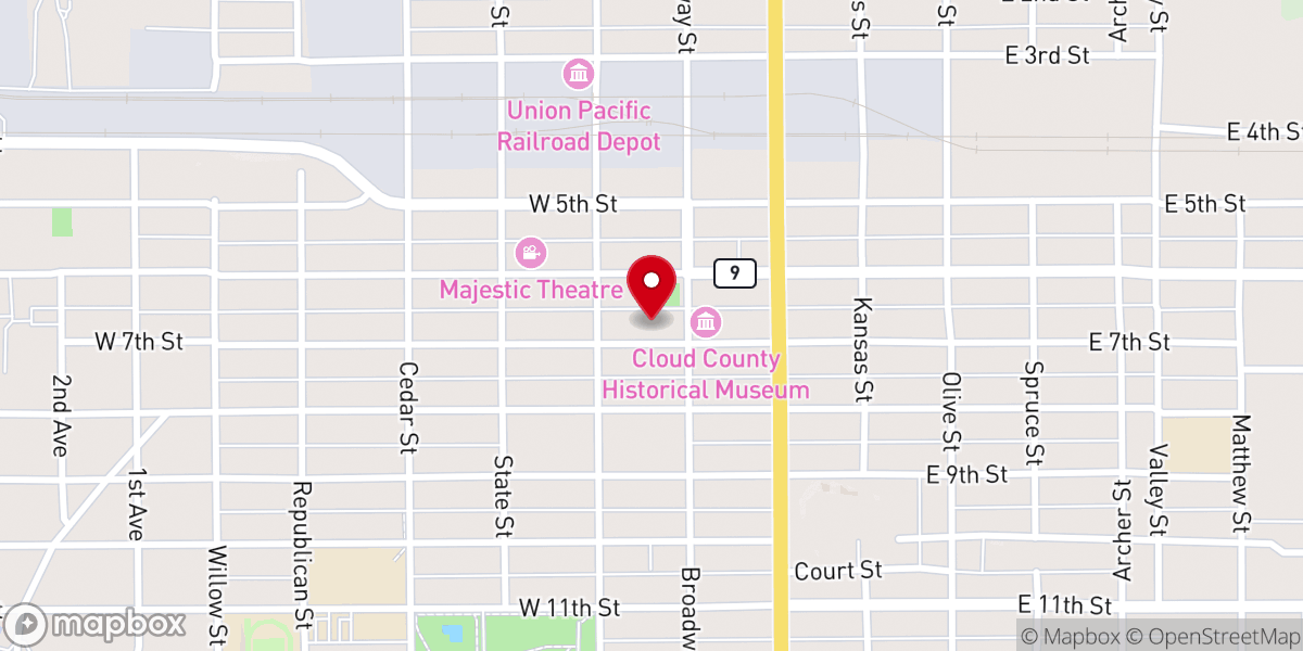 Map showing location of Campbell & Johnson Engineers, P.A.