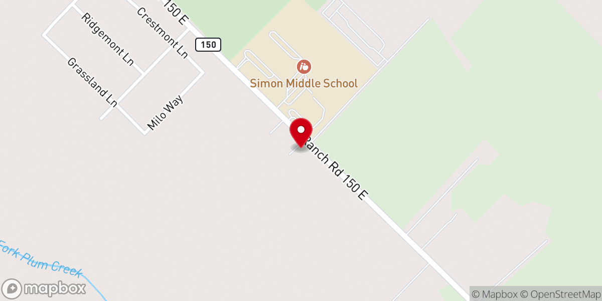 Map showing location of Immanuel Baptist Church