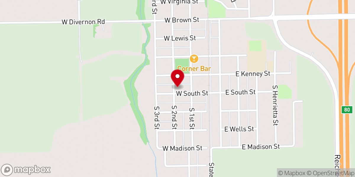 Map showing location of Faith Baptist Church of Divernon