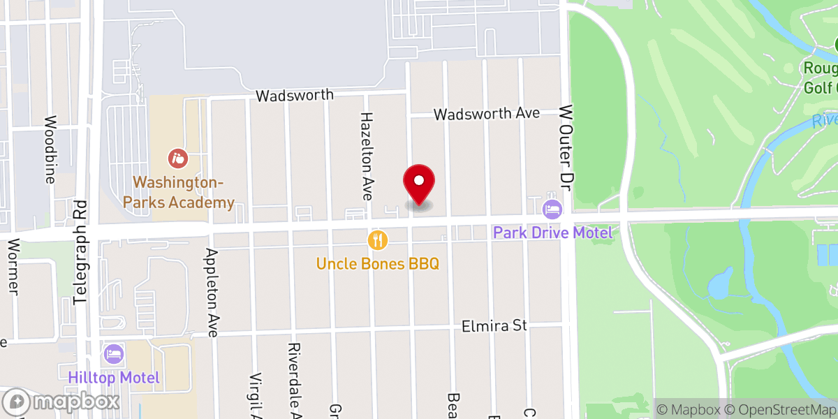 Map showing location of Pure Truth Bible Church