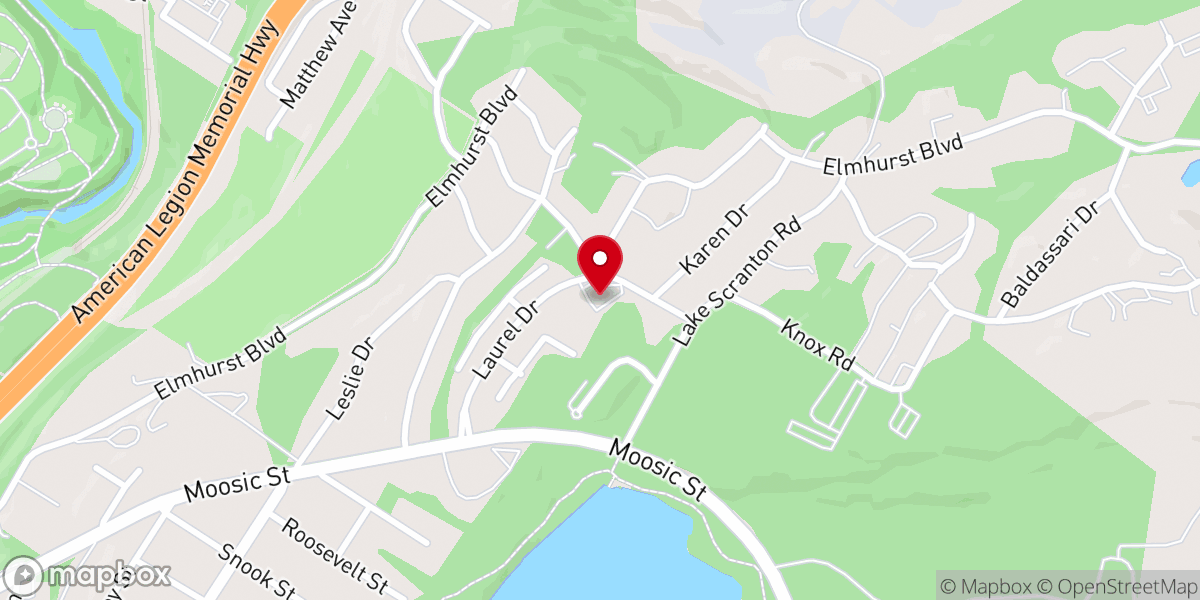 Map showing location of Grace Anglican Church