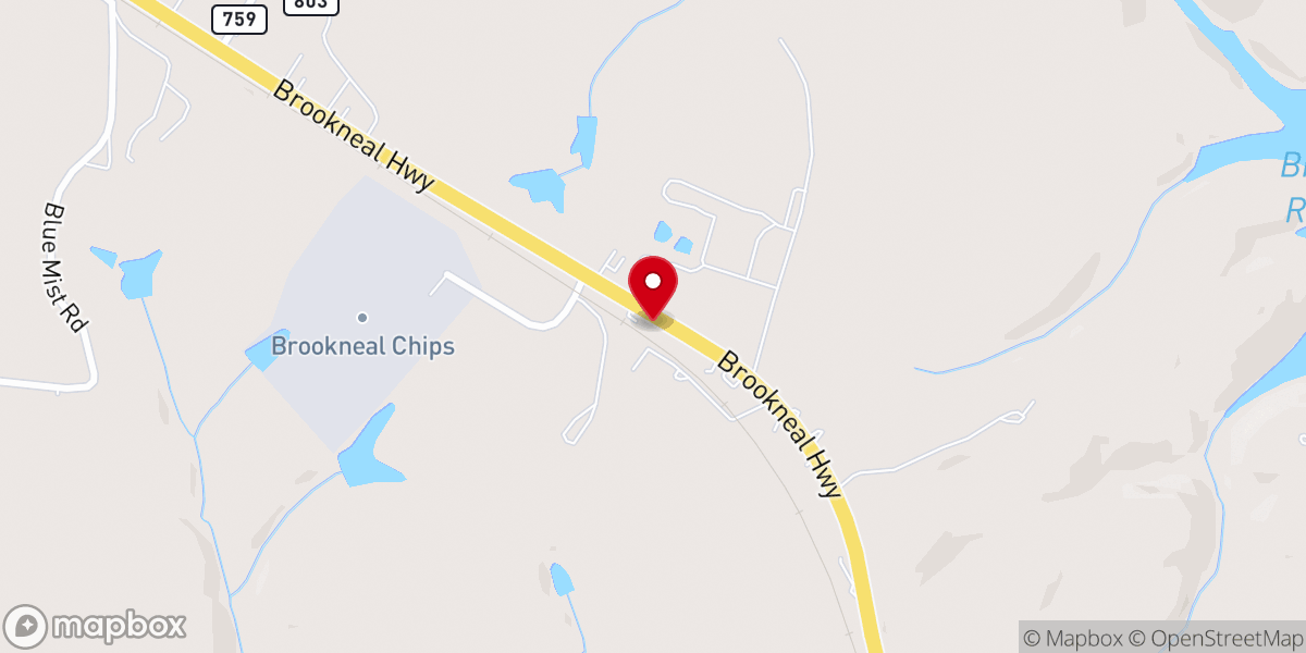 Map showing location of Burning Bush Cogic
