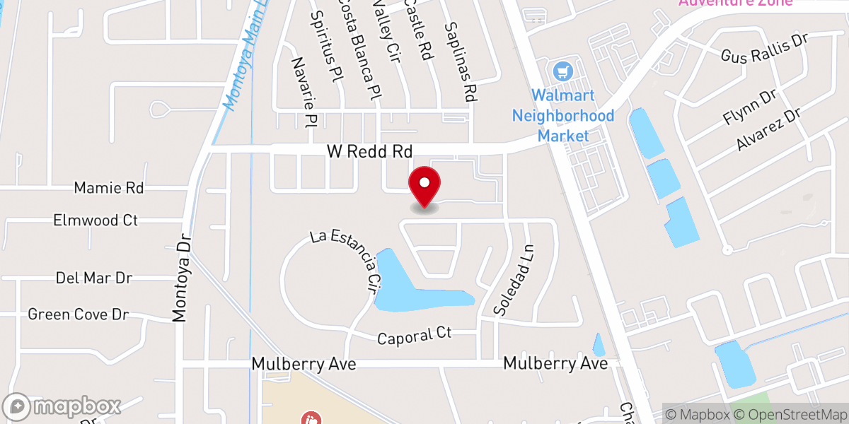 Map showing location of Faith United Methodist Church
