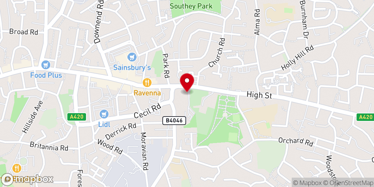 Map showing location of Horeb AG Church - Malayalam Pentecostal Church in Bristol