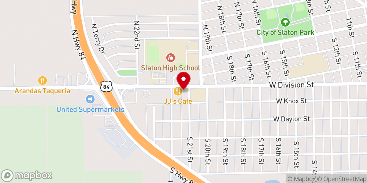 Map showing location of St. Joseph's Hall