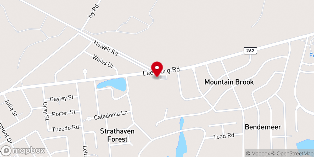Map showing location of Veighle Chapel Baptist Church