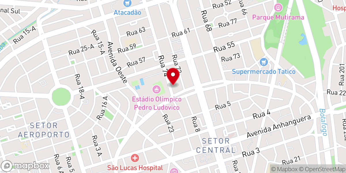 Map showing location of Igreja Batista da Graça