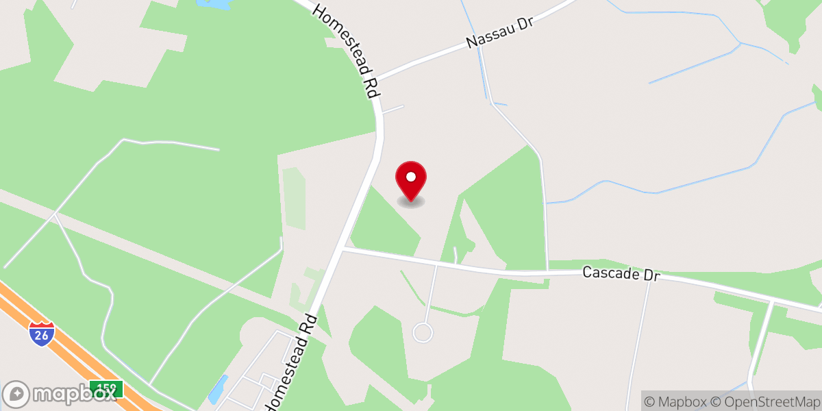 Map showing location of Jericho Church