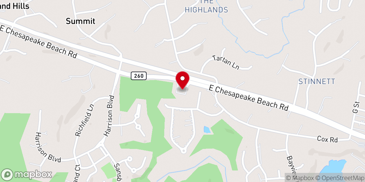Map showing location of Bayside Baptist Food Pantry - Food Distribution Center