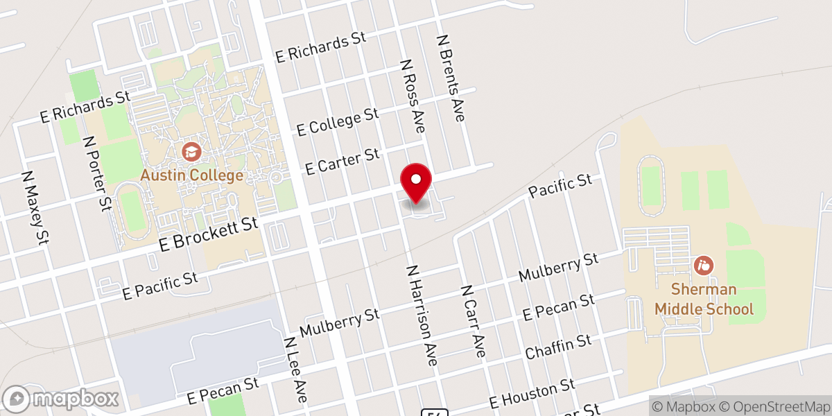 Map showing location of Iglesia Palabra De Fe