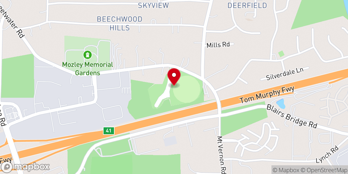 Map showing location of Lithia Springs Park
