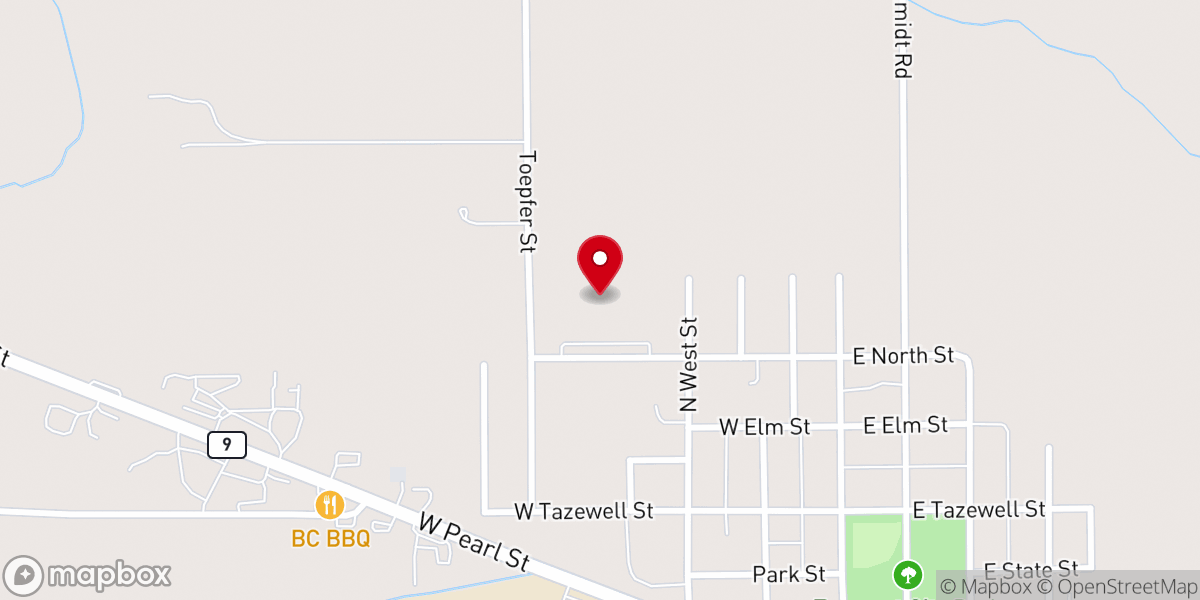 Map showing location of Northfield Christian Fellowship