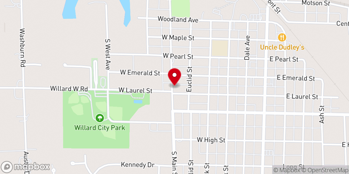 Map showing location of Faith Builders Church