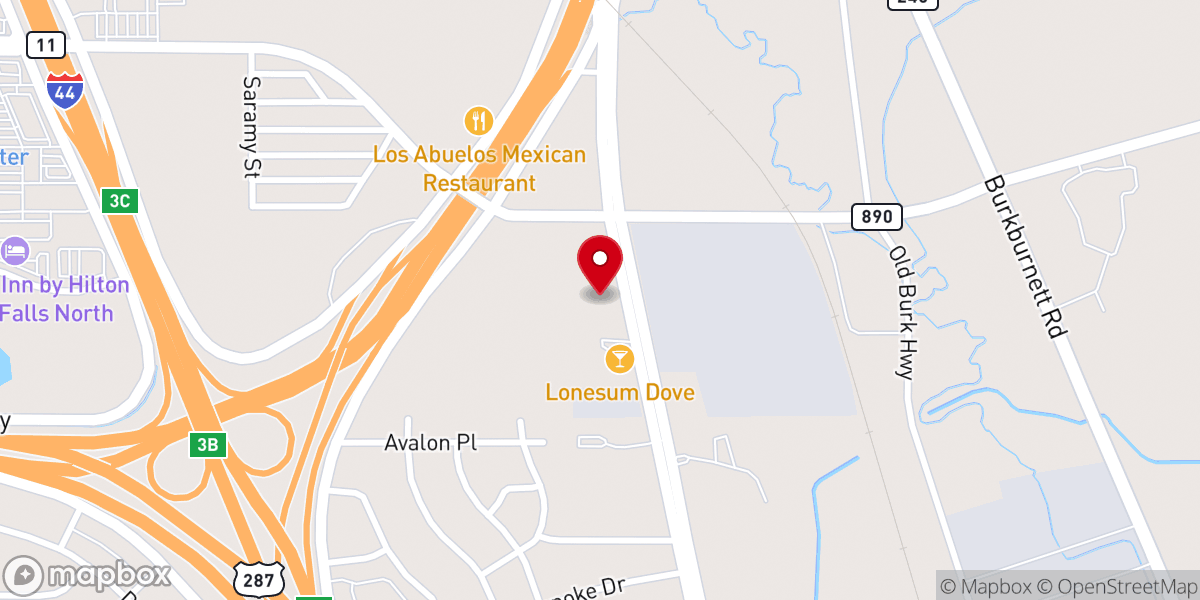 Map showing location of Bethel Asamblea de Dios