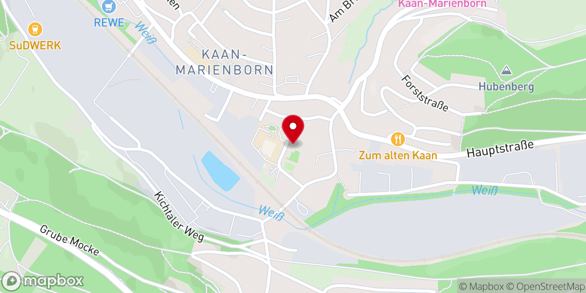 Map showing location of Helferkreis Kaan- Marienborn