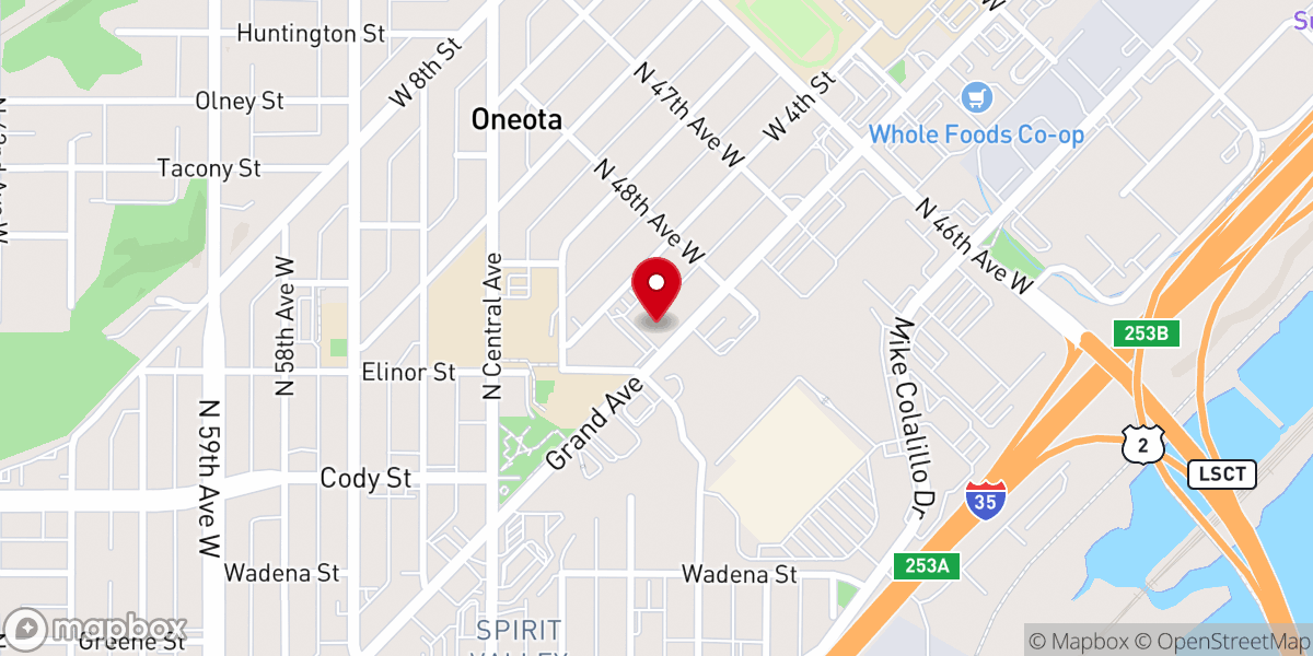 Map showing location of Our Savior's Evangelical Lutheran