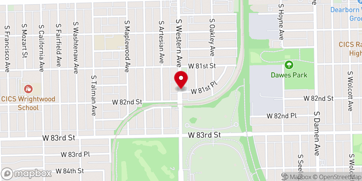Map showing location of Auburn Park Congregation-Jhvh