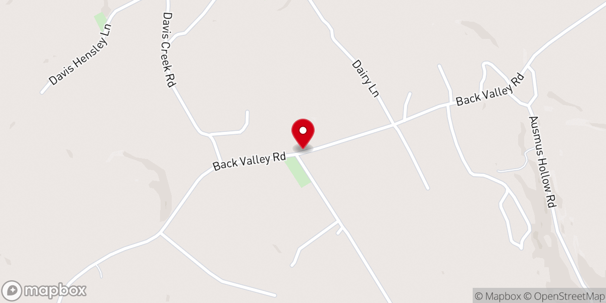 Map showing location of Pleasant Hill Church