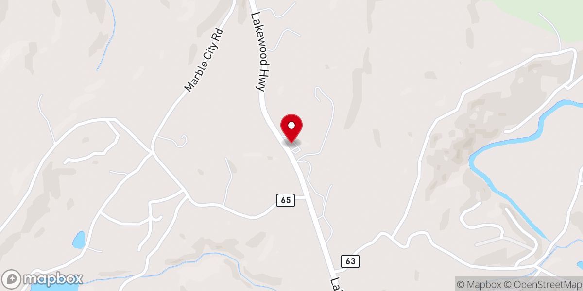 Map showing location of Mineral Bluff House of Prayer For Everyone