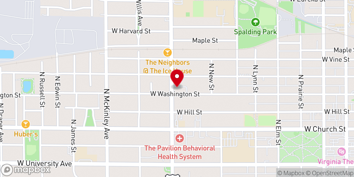 Map showing location of The Salvation Army Church & Worship Center