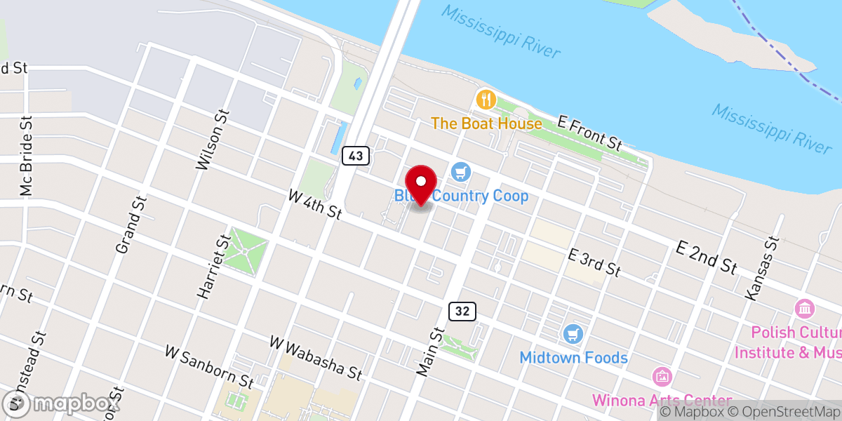 Map showing location of The Kensington Apartments