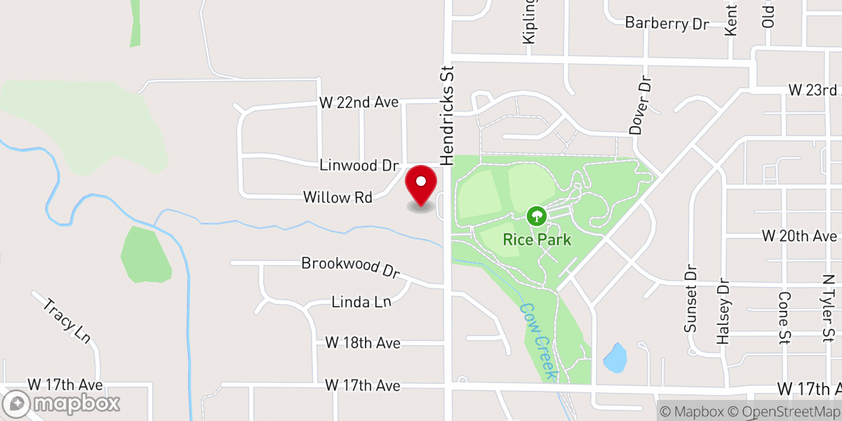 Map showing location of Hutchinson Gospel Chapel