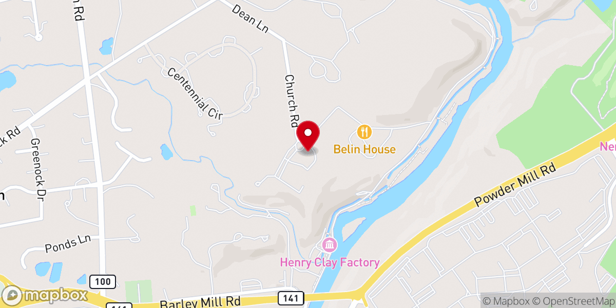 Map showing location of Christ Church Episcopal Preschool