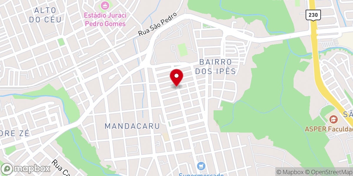 Map showing location of Igreja São José