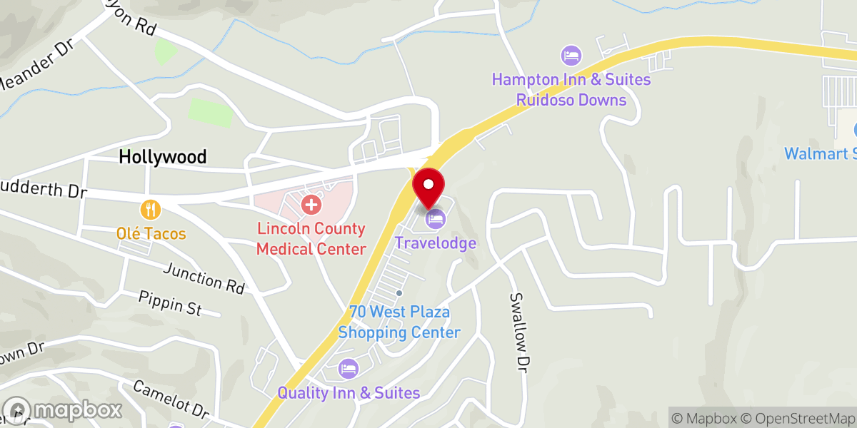 Map showing location of K-BOB'S Steakhouse and Catering