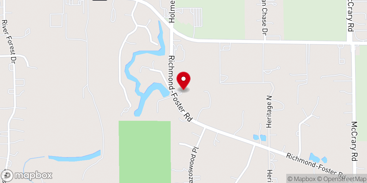 Map showing location of Pentecostal Life Center