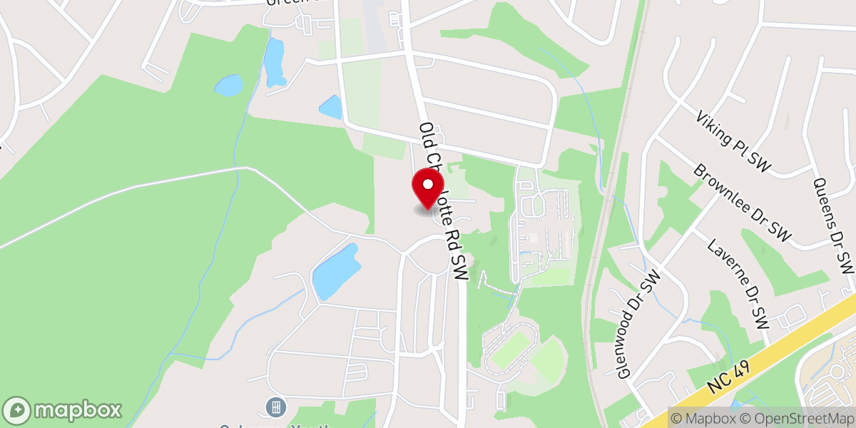 Map showing location of Rocky Ridge United Methodist Church