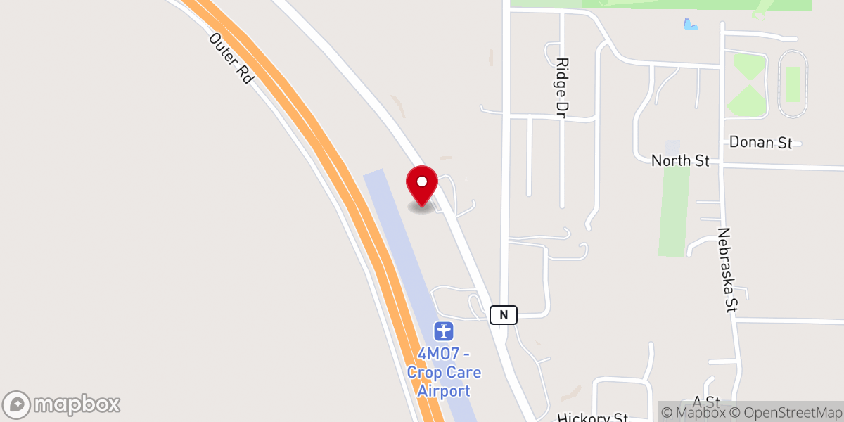 Map showing location of Christian Fellowship Church