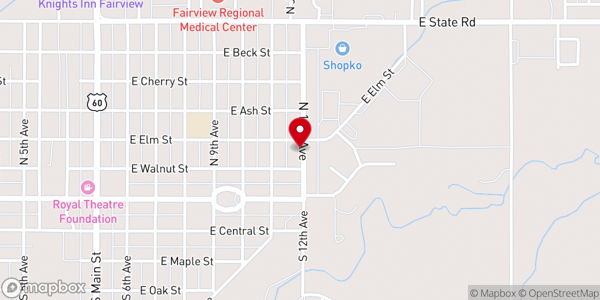 Map showing location of Hopkins Ronnie